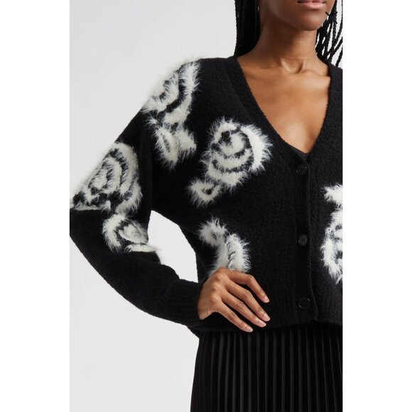 Cinq à Sept Aerin Abstract Floral Long Sleeve Sweater size XS - Picture 3 of 10